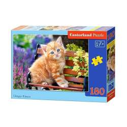 Puzzle 180 Imbirowy kotek CASTOR (018178) - 1