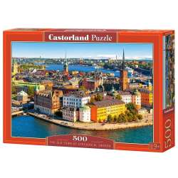 Puzzle 500 Sztokholm stare miasto, Szwecja CASTOR (GXP-620412)