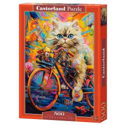 Puzzle 500 Kitten's Floral Ride CASTOR