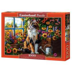 Puzzle 1000 Blooming Cat Meditation CASTOR - 1