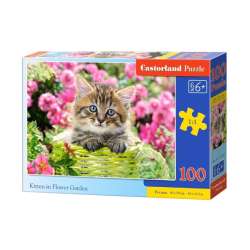 Puzzle 100 Kittens in Flower Garden CASTOR (GXP-651852) - 1
