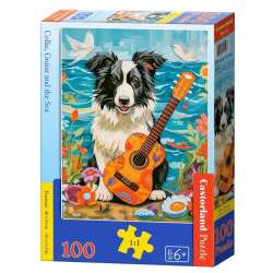 Puzzle 100 Collie, Guitar and the Sea CASTOR