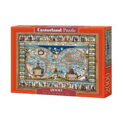 Puzzle 2000 Mapa Świata CASTOR (GXP-651347)