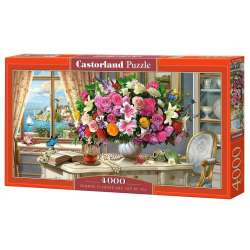 Puzzle 4000 Summer Flowers and Cup of Tea CASTOR (GXP-673830)