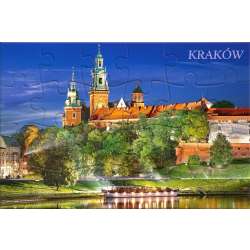Puzzlowa kartka pocztowa Wawel Castle by Night - 1