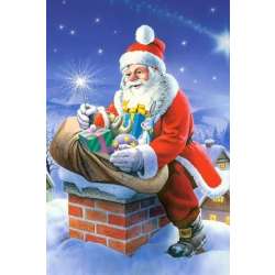 Puzzlowa kartka pocztowa Santa Claus - 1