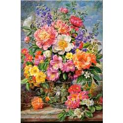 Puzzlowa kartka pocztowa June Flowers in Radiance - 1