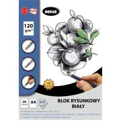 Blok rysunkowy A4/20K biały Premium - 1