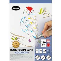 Blok techniczny A4/10K kolorowy Premium