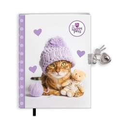 Pamiętnik z zakładką i kłódką The sweet pets Kot