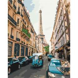 Malowanie po numerach - Turystyczny Paryż 40x50cm