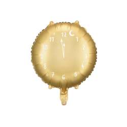Balon foliowy Zegar 45cm złoty