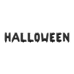 Balon foliowy Halloween czarny 280x46cm