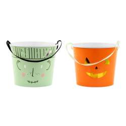 Wiaderka na cukierki Halloween 13,5cm 2szt
