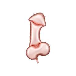 Balon foliowy Penis różowe złoto 55.5x112cm