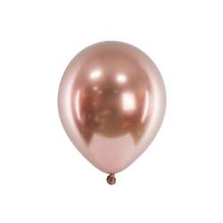 Balony Glossy różowe złoto 46cm 5szt - 1