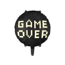 Balon foliowy Game over czarny 45cm - 1