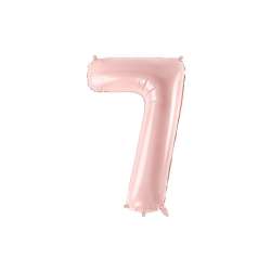Balon foliowy 7 jasny różowy 72cm