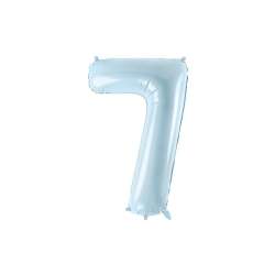 Balon foliowy 7 jasny niebieski 72cm - 1