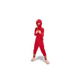 Strój Ninja czerwony rozm. 116-128 cm - 1