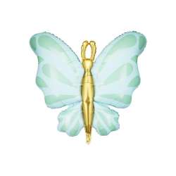 Balon foliowy Motyl 69x69cm mięta - 1