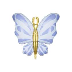 Balon foliowy Motyl 69x69cm błękit