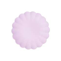 Talerzyki plastikowe fioletowe 22x22cm 4szt