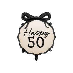Balon foliowy pastylka Happy 50 47,5x45cm