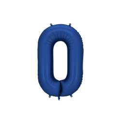 Balon foliowy cyfra 0 86cm granat