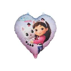 Balon foliowy serce Koci Domek Gabi 35cm