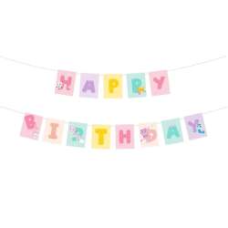 Baner Happy Birthday Koci Domek Gabi 180x15cm