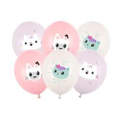 Balony Koci Domek Gabi 30cm 6szt