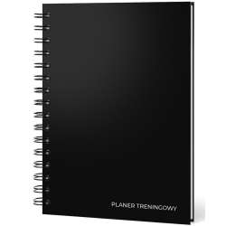 Planer treningowy. Dziennik fitness czarny
