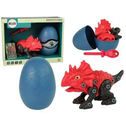 Dinozaur z jajkiem, zabawka do skręcania Lean Toys (10411)
