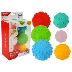 Piłki sensoryczne kolorowe dla niemowlaka 6szt