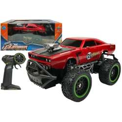 Auto Zdalnie Sterowane R/C 6.5 km/h Wysokie Koła Czerwone (6650) - 1