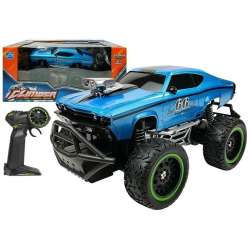 Auto Zdalnie Sterowane R/C 6.5 km/h Wysokie Koła Niebieskie (6652) - 1