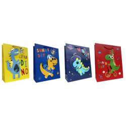 Torebka prezentowa Dino 385B 26x32x12cm mix cena za 1 szt (JP 385B)