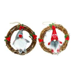 Krasnal świąteczny dekoracja na drzwi G004 mix cena za 1 szt (JP JIAYING004)