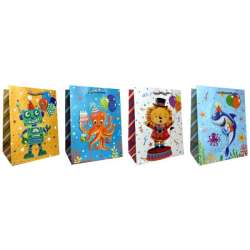 Torebka ozdobna prezentowa dziecięca JP653C 18x23x10cm mix cena za 1 szt (JP 653C)