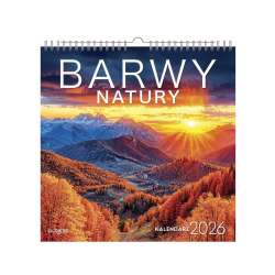 Kalendarz 2026 wieloplanszowy kwadrat Barwy Natury