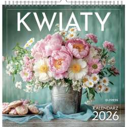 Kalendarz 2026 Wieloplanszowy Kwadrat Kwiaty