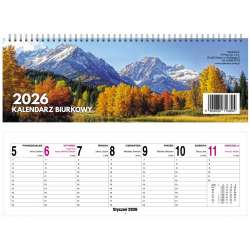 Kalendarz 2026 Biurkowy Tygodniowy 29x10cm