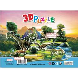Puzzle 3D 46 Dinozaury