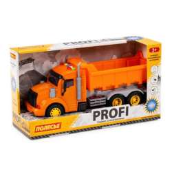 Polesie 86297 "Profi' samochód-wywrotka z napędem, pomarańczowy, światło, dźwięk w pudełku (86297 POLESIE) - 1