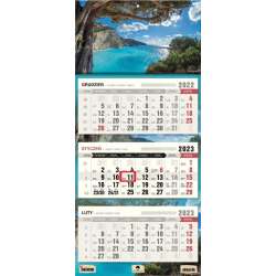Kalendarz 2023 trójdzielny płaska główka Zatoka