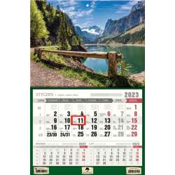 Kalendarz 2023 Trójdzielny jednodzielny Alpy
