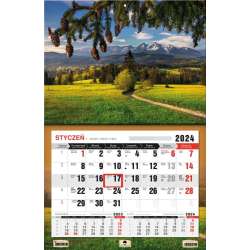 Kalendarz 2024 jednodzielny 3XL Tatry