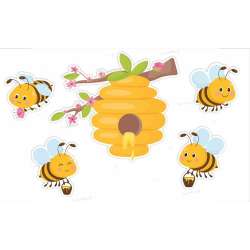 Dekoracje wiosna - Ul i pszczoły - 1