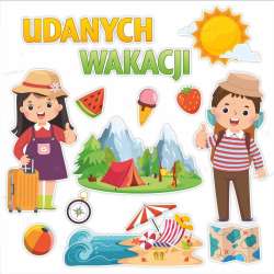 Dekoracje szkolne - Udanych wakacji 13el - 1